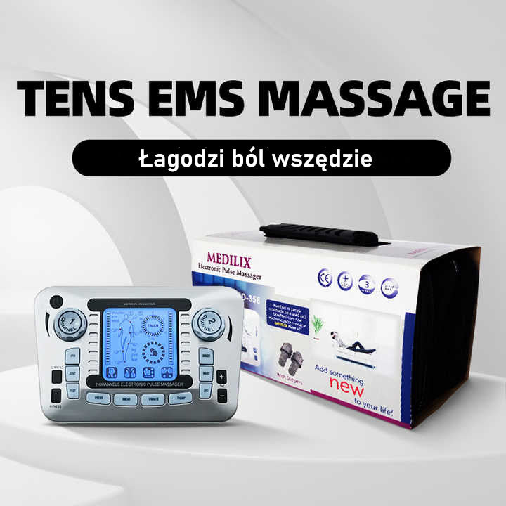 Elektrostymulator mięśni XXL szary AS979