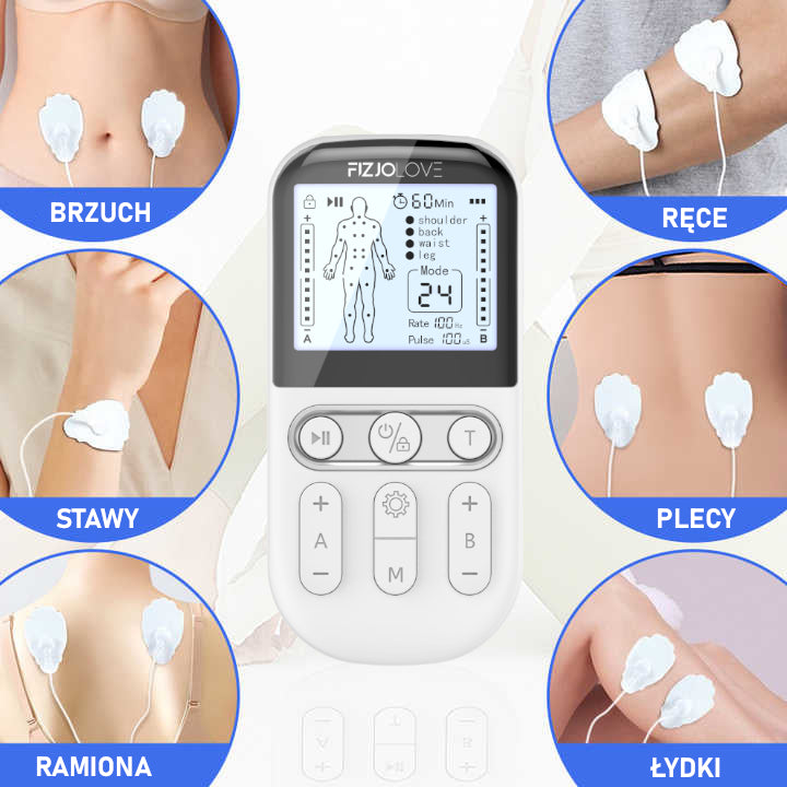 Elektrostymulator mięśni AS9026 ZESTAW XXL Fizjolove