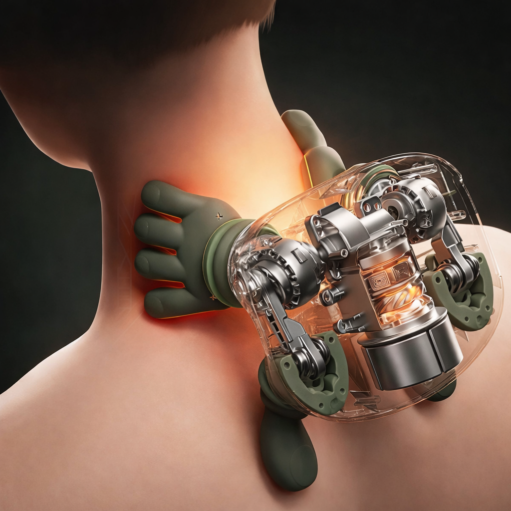 Bioniczny Masażer 5D Szyi i Ramion Podgrzewany Masażer Pleców Elektryczny