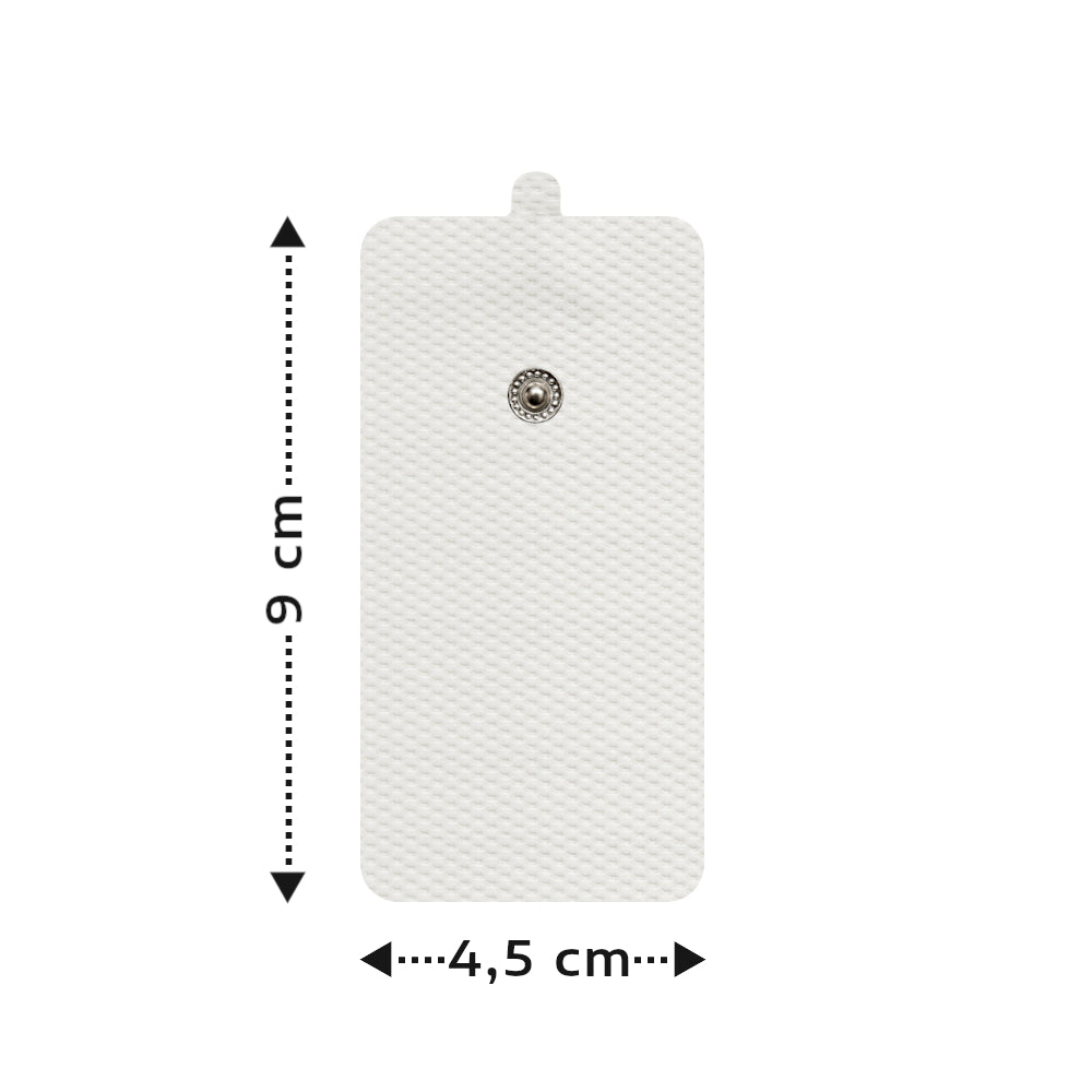4x ELEKTRODA ŻELOWA ELEKTROSTYMULATOR TENS/EMS ELEKTRODY 9x5 cm SNAP