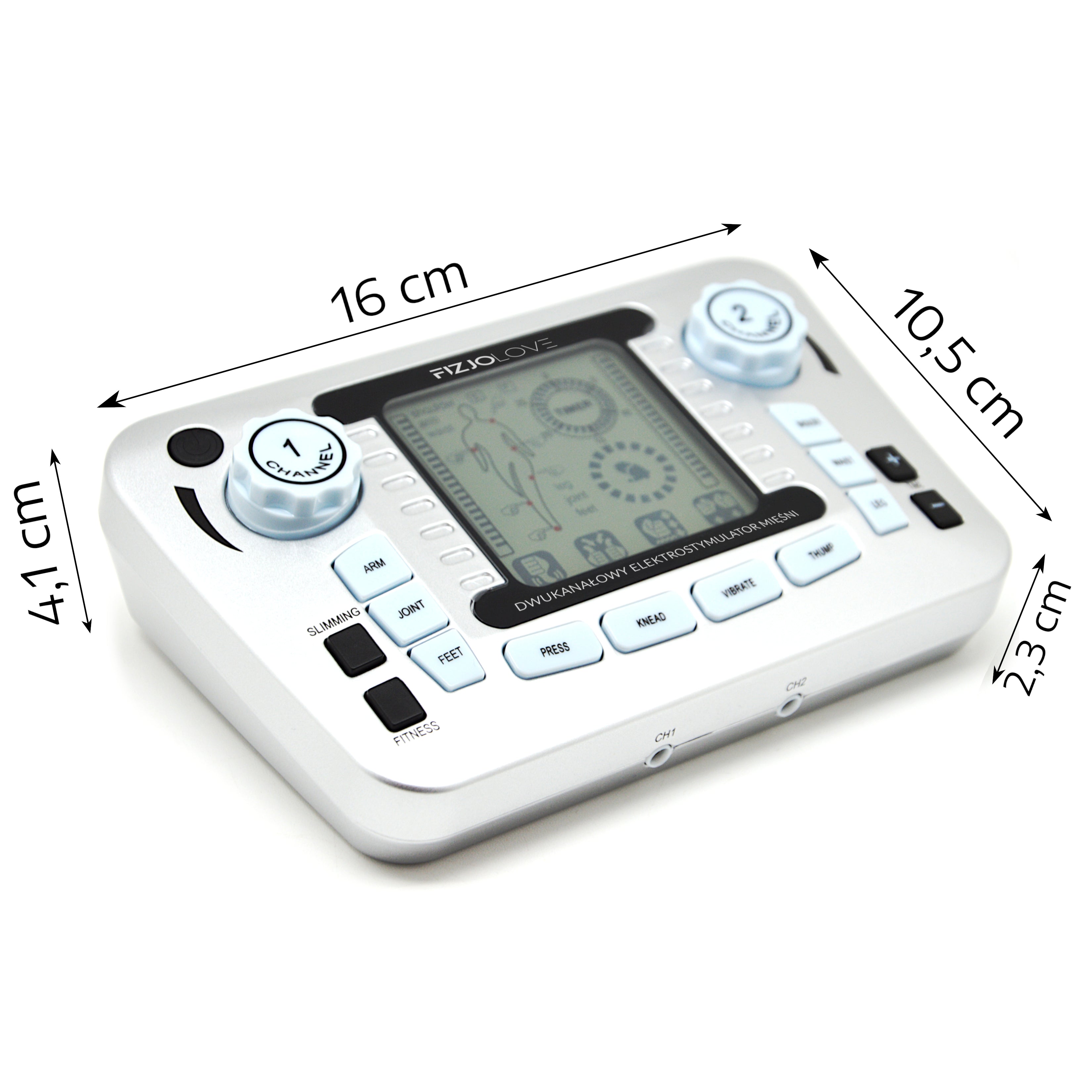 XXL muscle electrostimulator gray AS979