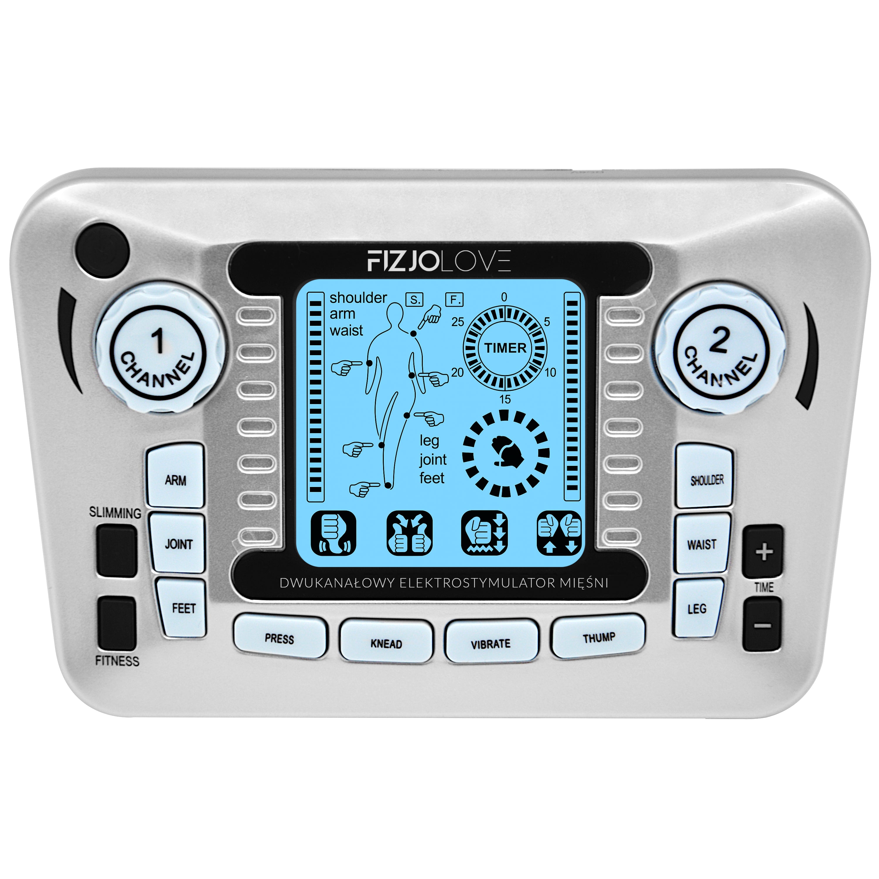 XXL muscle electrostimulator gray AS979