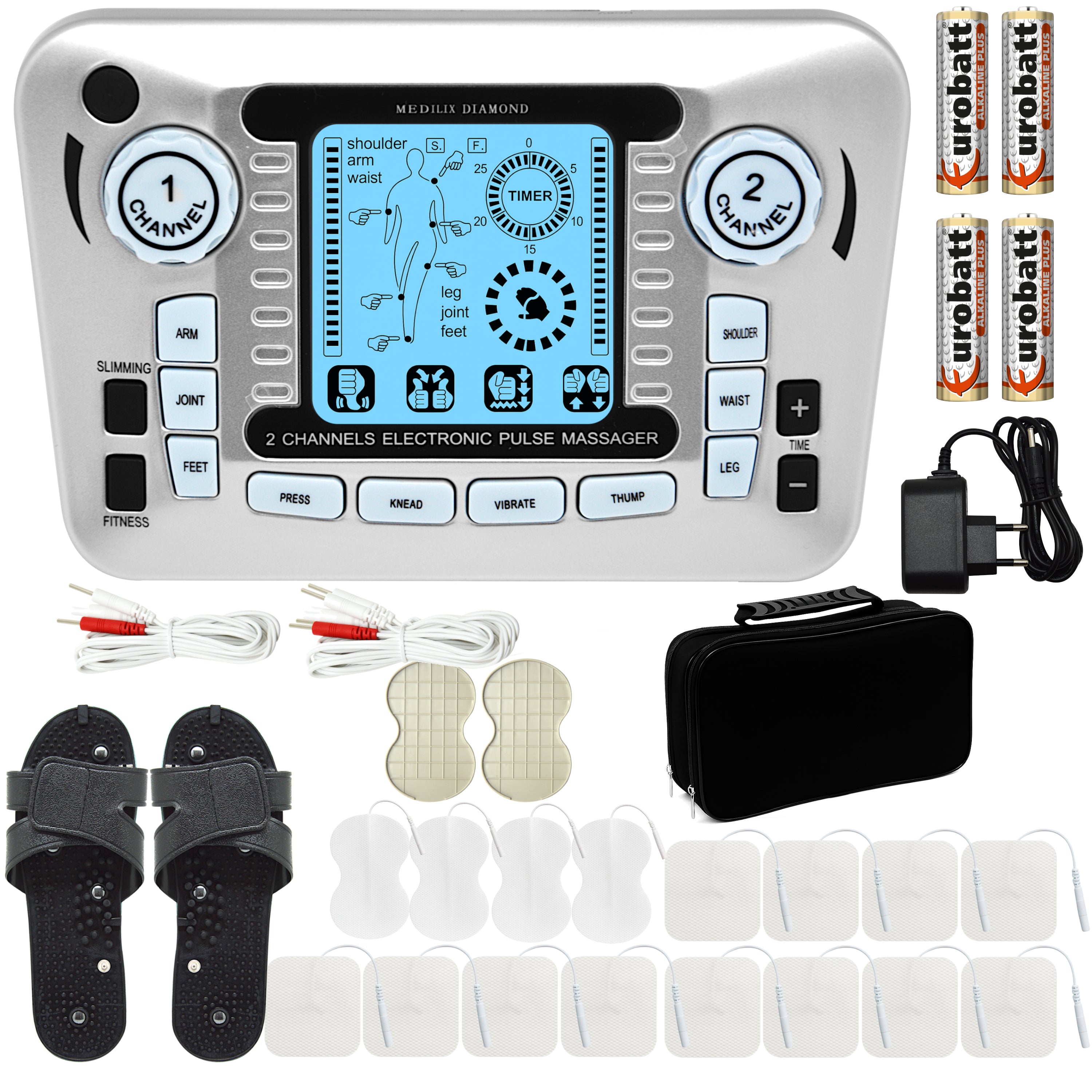 Muscle electrostimulator gray AS979 16 electrodes