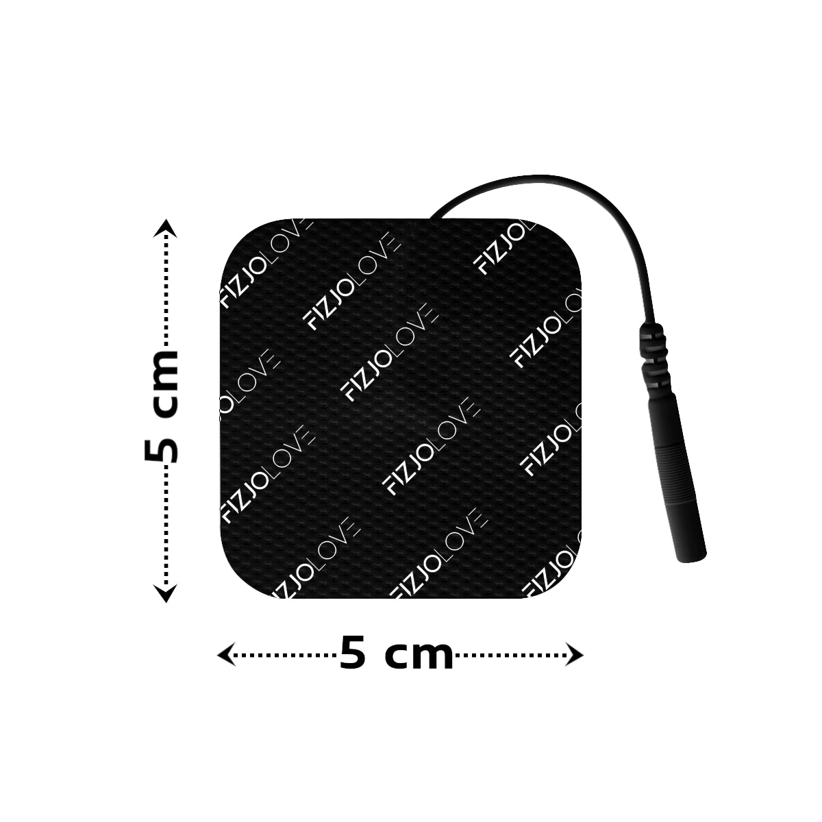4x ELEKTRODA ŻELOWA ELEKTROSTYMULATOR TENS/EMS ELEKTRODY CZARNE 5x5 cm 2 pary
