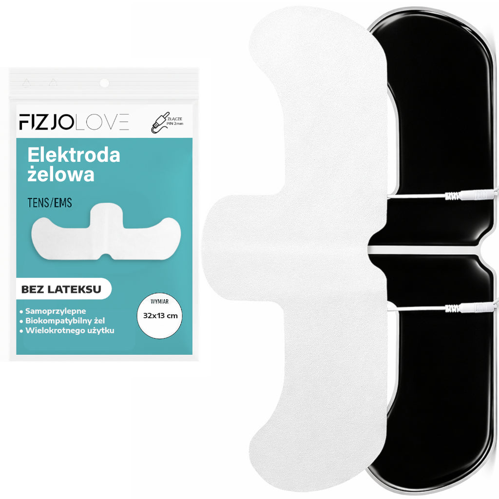 DUŻA ELEKTRODA ŻELOWA DO ELEKTROSTYMULACJI 32cm x 13cm TENS EMS (PIN)