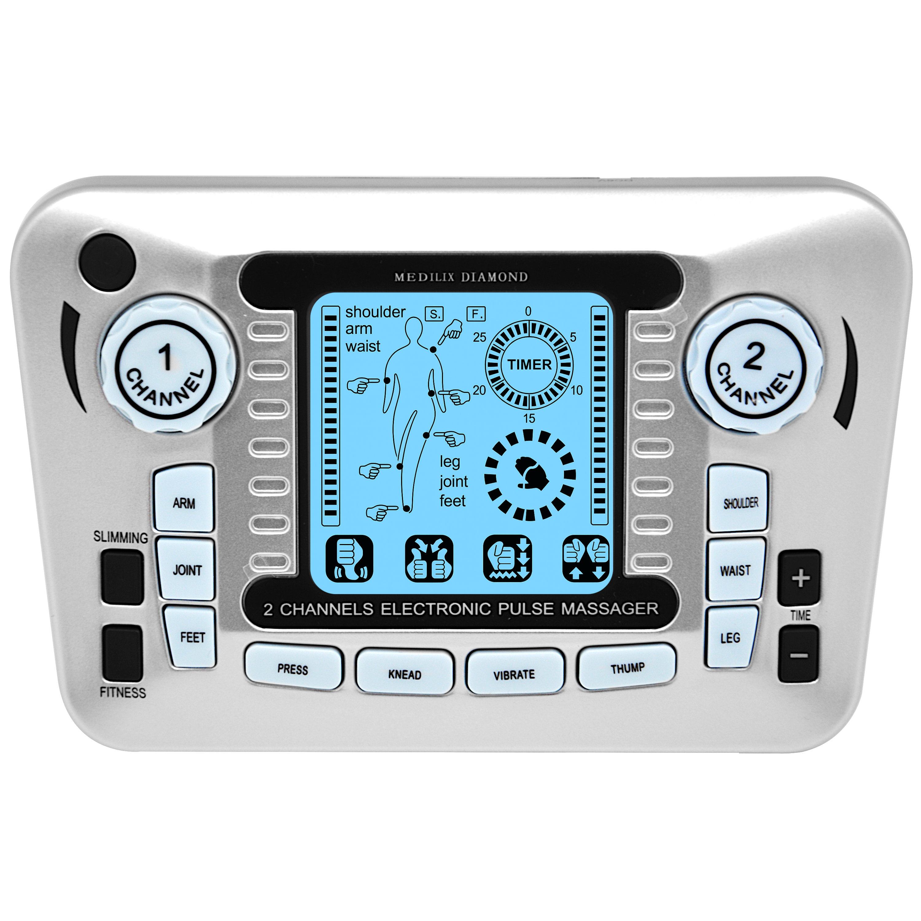 Elektrostymulator mięśni XXL szary AS979