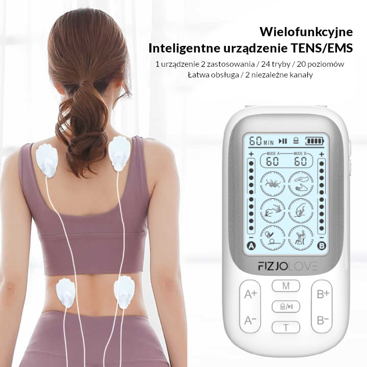 Elektrostymulator mięśni AS9020 Biały Fizjolove