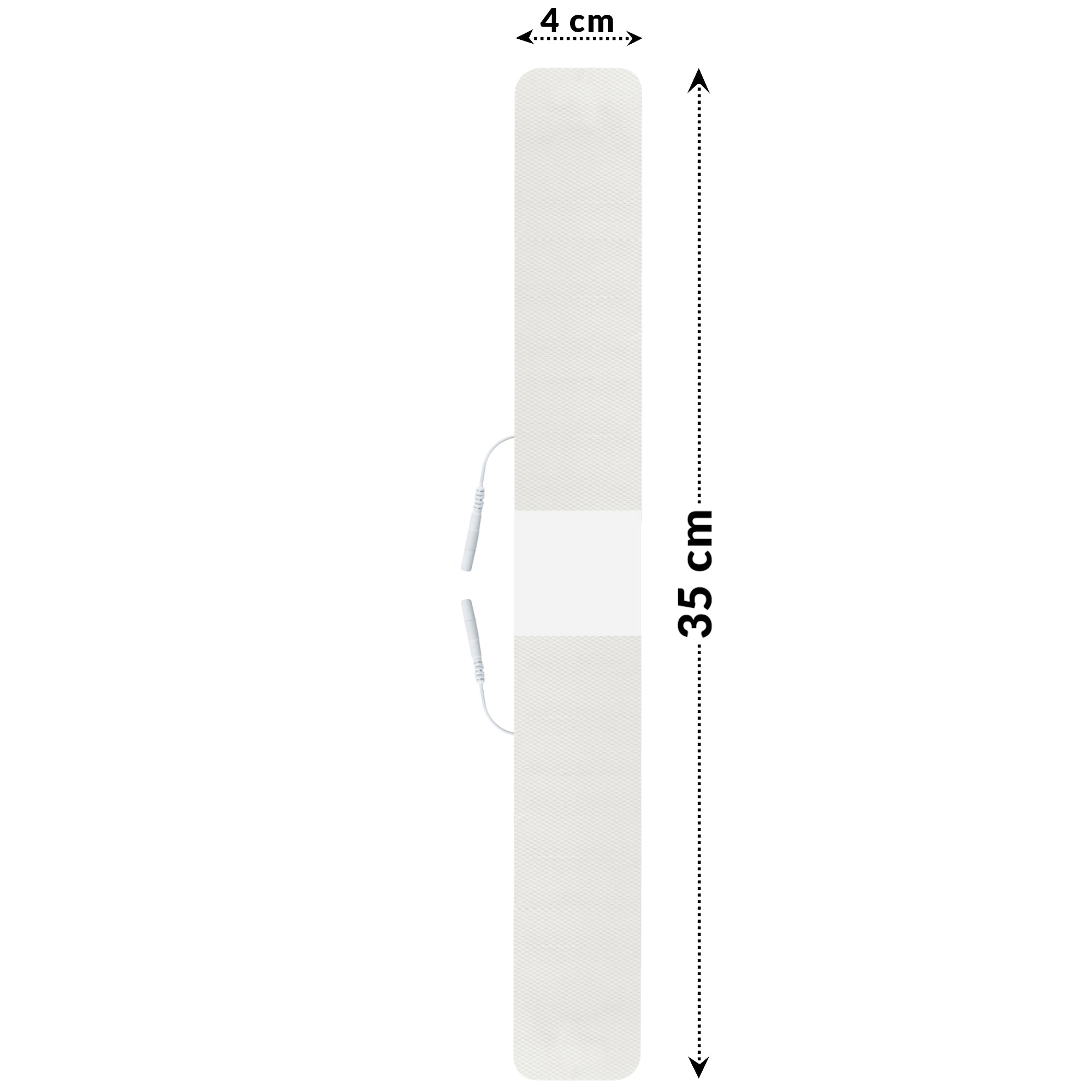 2x ELEKTRODA ŻELOWA ELEKTROSTYMULATOR TENS/EMS ELEKTRODY NA KRĘGOSŁUP PASKI 4x35 CM PARA