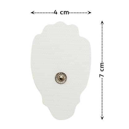 Elektrody żelowe białe snap 7x4,5 cm 4 sztuki