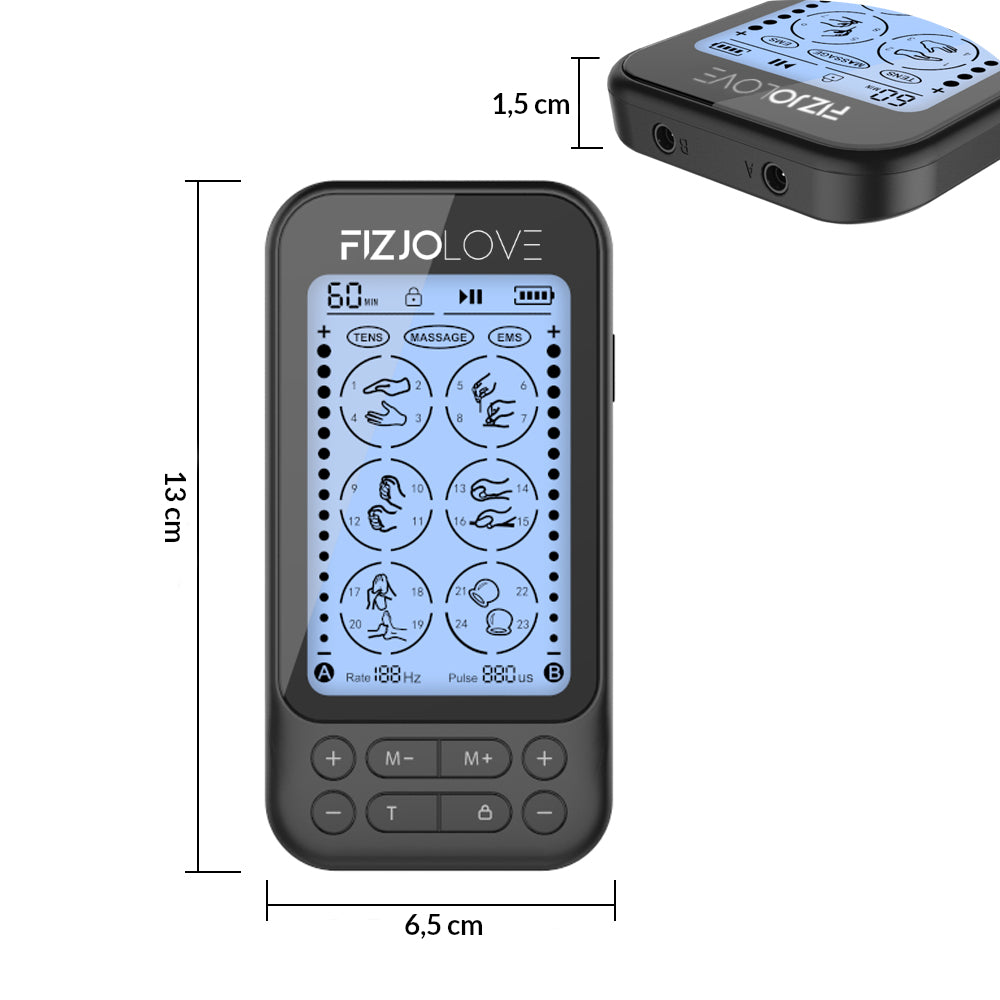 Elektrostymulator mięśni AS9034 Czarny Fizjolove
