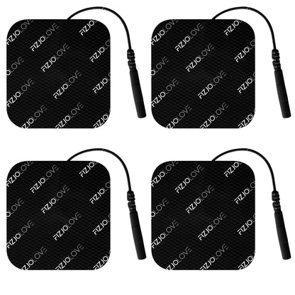 4x ELEKTRODA ŻELOWA ELEKTROSTYMULATOR TENS/EMS ELEKTRODY CZARNE 5x5 cm 2 pary