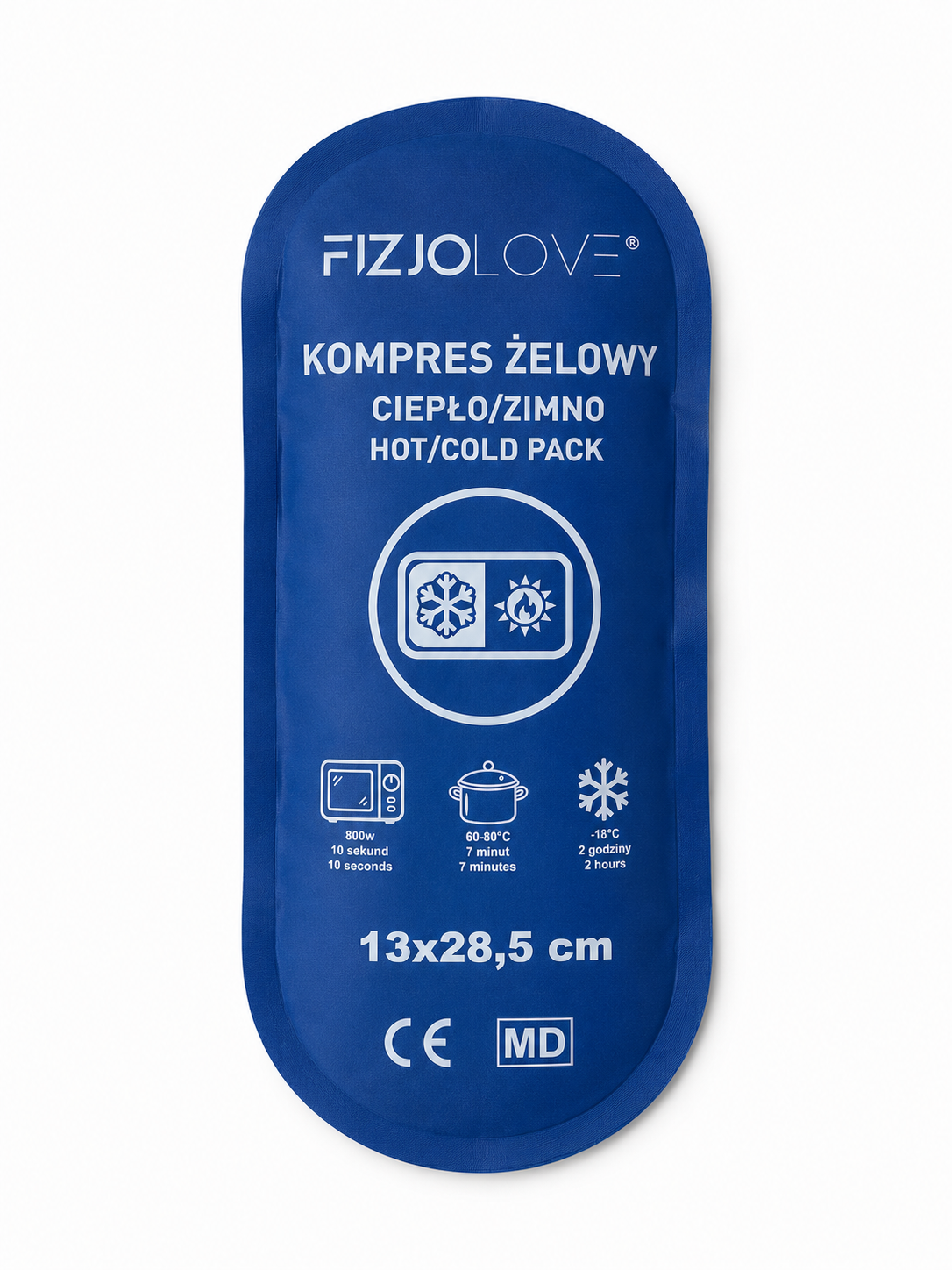 KOMPRES ŻELOWY CIEPŁO ZIMNO Termiczny Okład Rozgrzewający Chłodzący 28×13cm