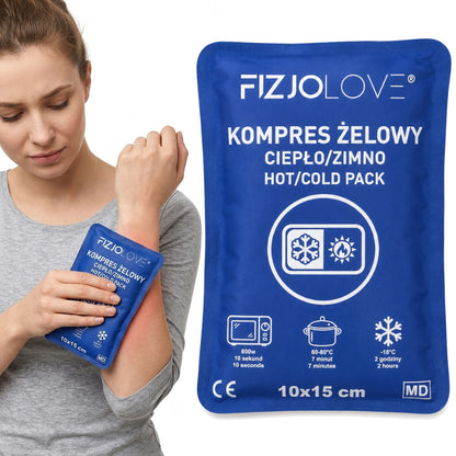 KOMPRES ŻELOWY CIEPŁO ZIMNO Termiczny Okład Rozgrzewający Chłodzący 10×15cm