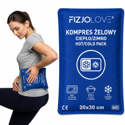 KOMPRES ŻELOWY CIEPŁO ZIMNO Termiczny Okład Rozgrzewający Chłodzący 20×30cm