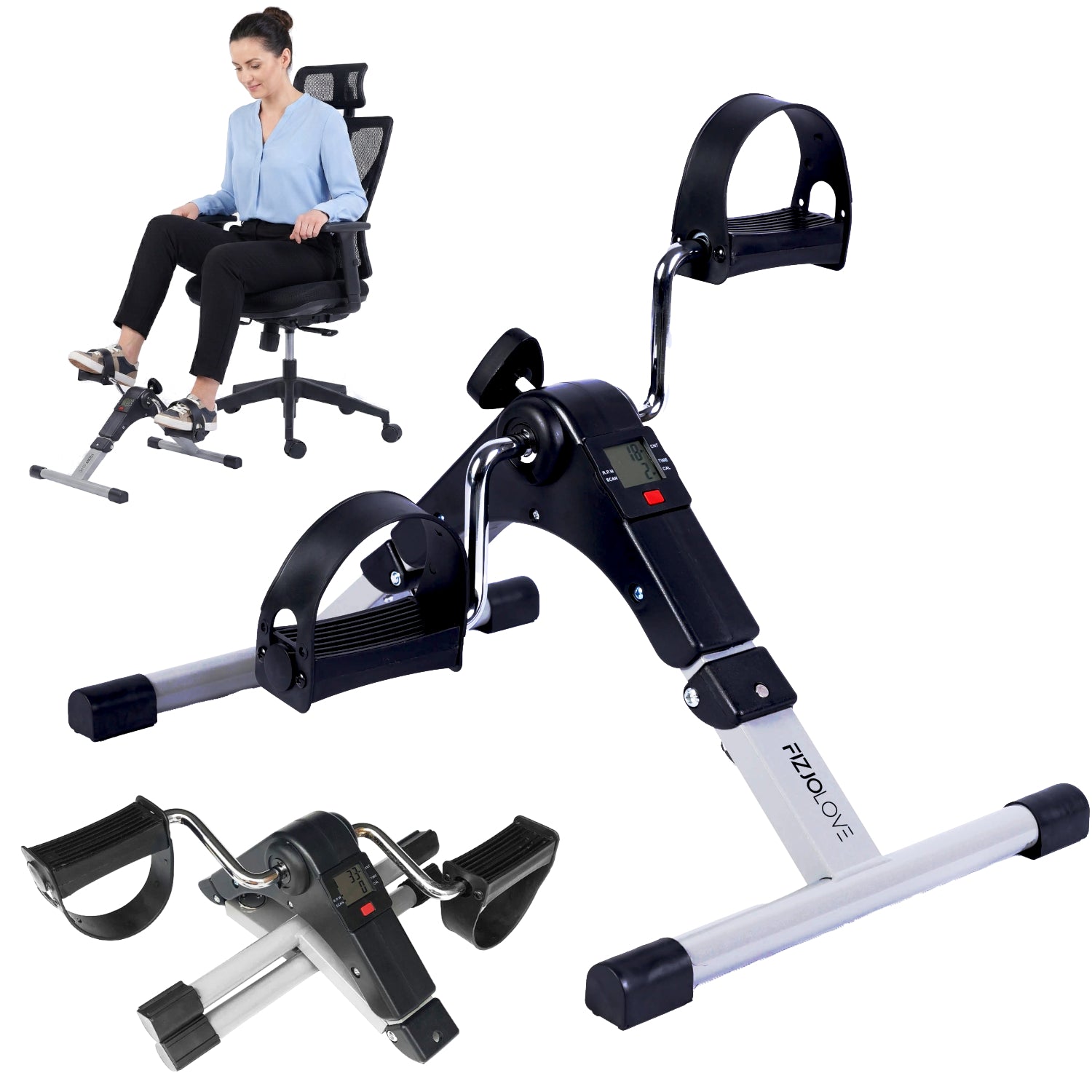 ROWER REHABILITACYJNY TRENINGOWY ROTOR ROWEREK DO ĆWICZEŃ RĄK I NÓG FIZJOLOVE Z LICZNIKIEM LCD