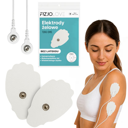 Elektrody żelowe białe 7x4 cm 2 sztuki