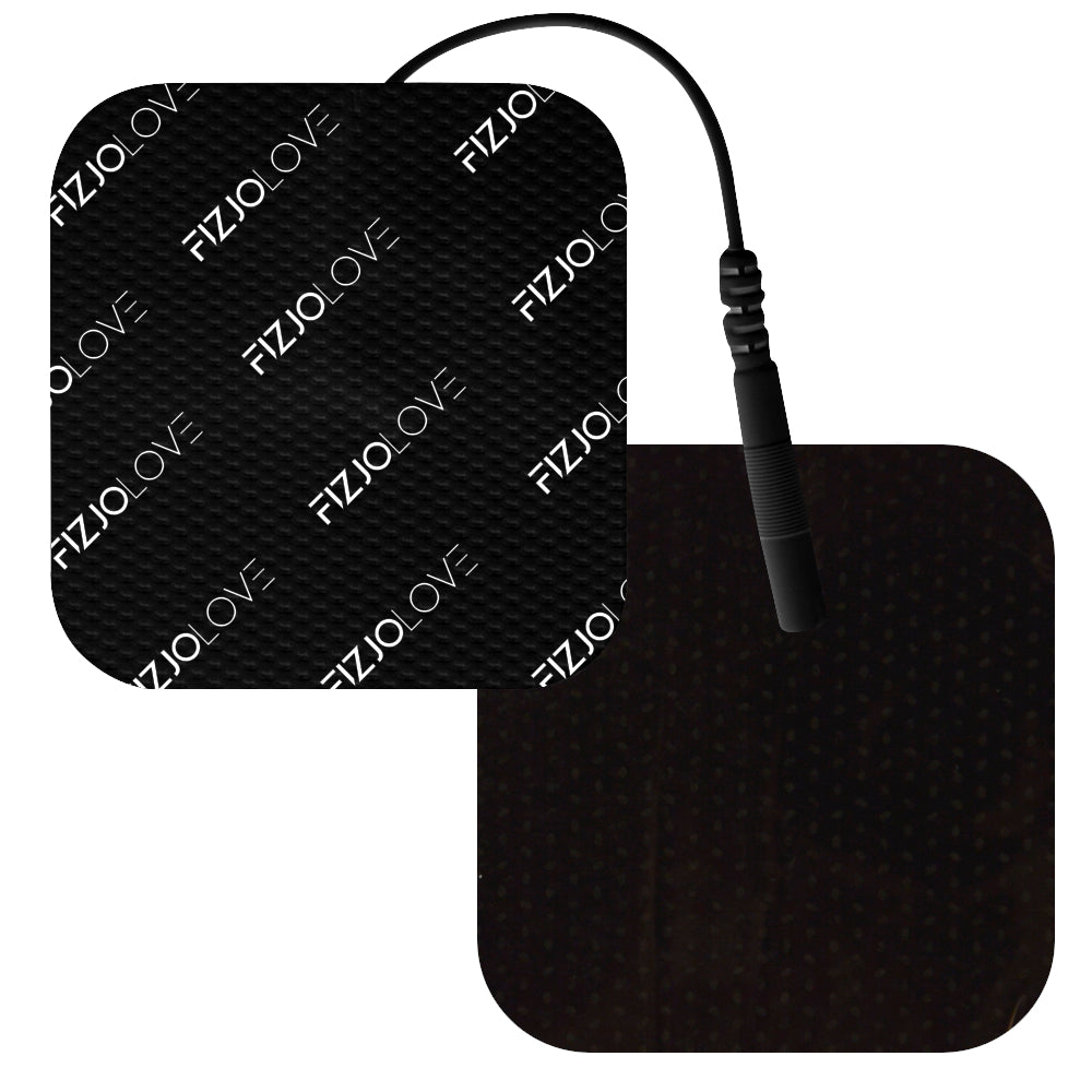 4x ELEKTRODA ŻELOWA ELEKTROSTYMULATOR TENS/EMS ELEKTRODY CZARNE 5x5 cm 2 pary