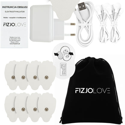 Elektrostymulator mięśni AS9034 Czarny Fizjolove 16 elektrod