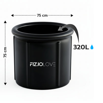 Beczka do Morsowania 320L Wanna Lodowa Przenośny Basen do Regeneracji Balia