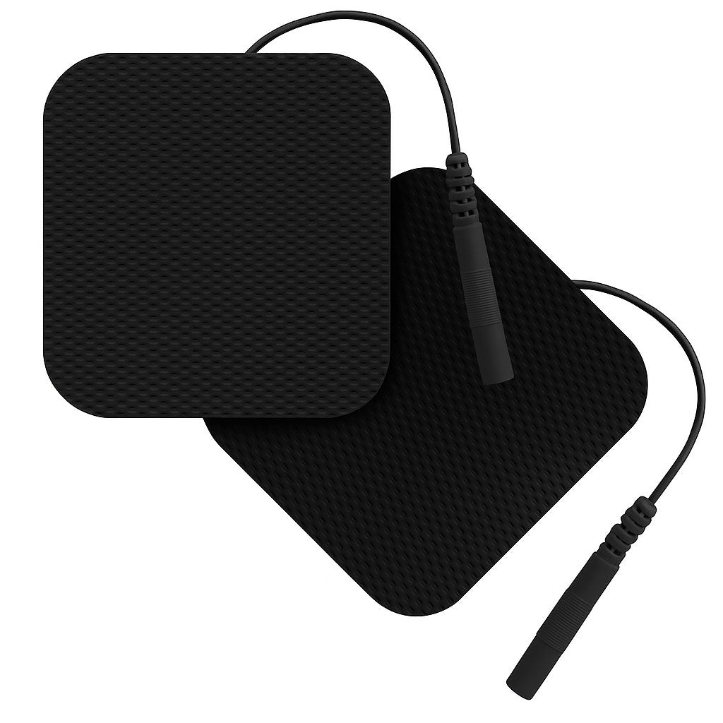 Elektrody żelowe czarne 5x5cm 4 sztuki