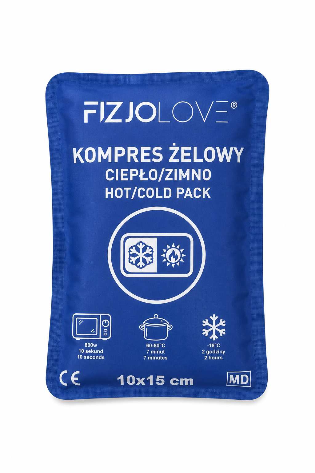 KOMPRES ŻELOWY CIEPŁO ZIMNO Termiczny Okład Rozgrzewający Chłodzący 10×15cm