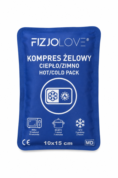 KOMPRES ŻELOWY CIEPŁO ZIMNO Termiczny Okład Rozgrzewający Chłodzący 10×15cm
