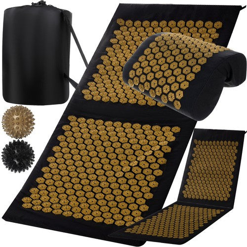 Mata do Akupresury + Poduszka z Kolcami Poduszką Zdrowotna XXL Etui 2 Piłki